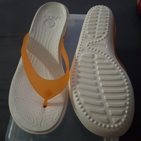 🚫 SOLD🚫 Croc Jelly Thong Heeled Wedge - Picture 3 of 6